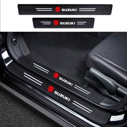 Emblaze - Carbon Fiber Door Sill Protector (Pack of 4)